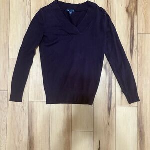 GAP Deep Purple V-Neck Sweater